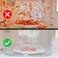 Magnetic Splatter Cover That Stores Inside Your Microwave