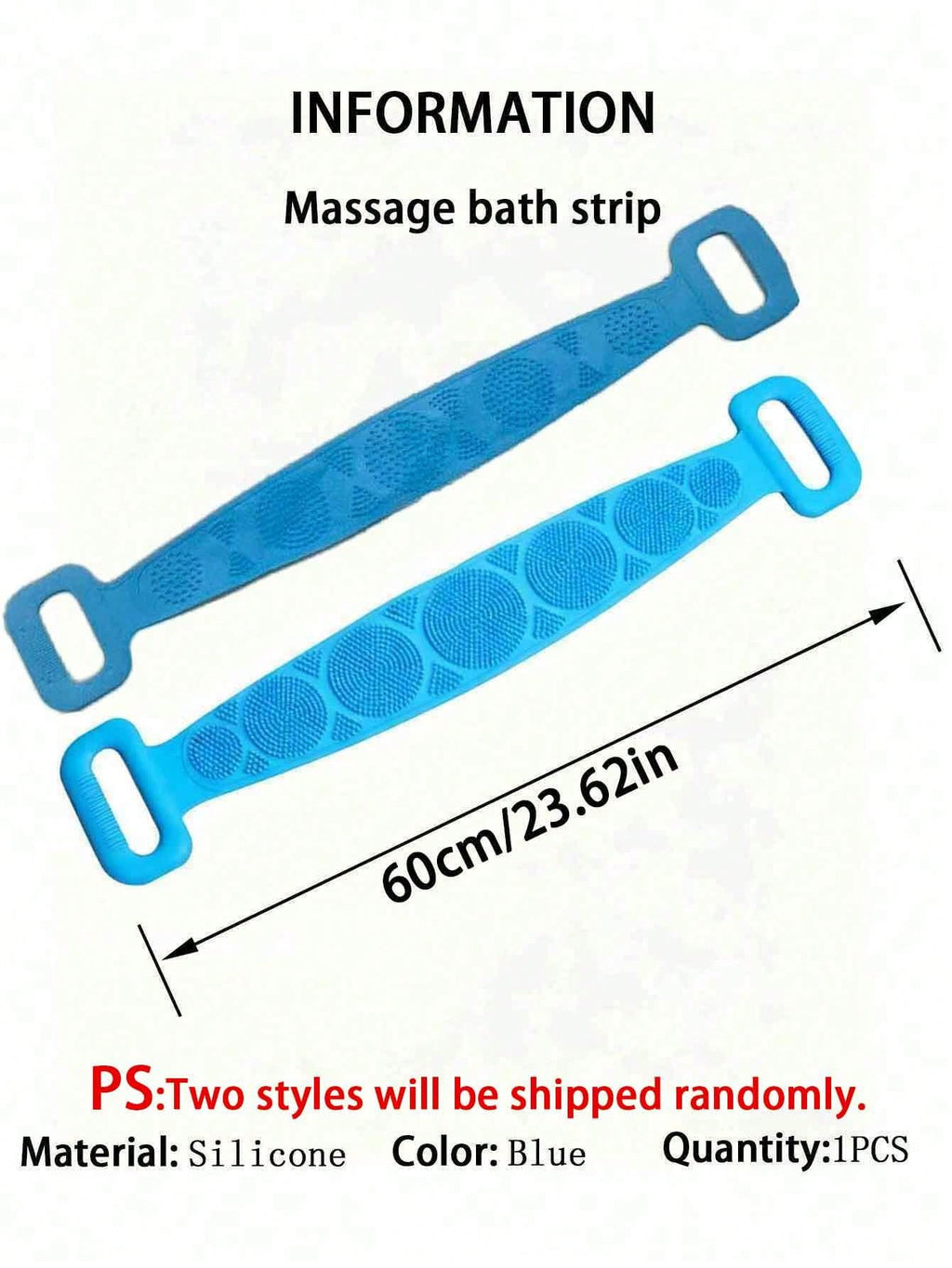 1pc Silicone Exfoliating Bath Brush, Non-Slip Handle, Reusable, Suitable For All Ages Men And Women. Easy To Hang And Clean, Perfect For Bathing, Spa Treatment And Daily Skincare.
